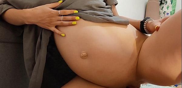  hot creampie inside my pregnant wife. she cum so good too
